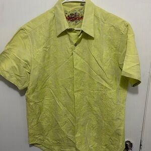 Robert Graham Yellow Casual Button Down Shirt